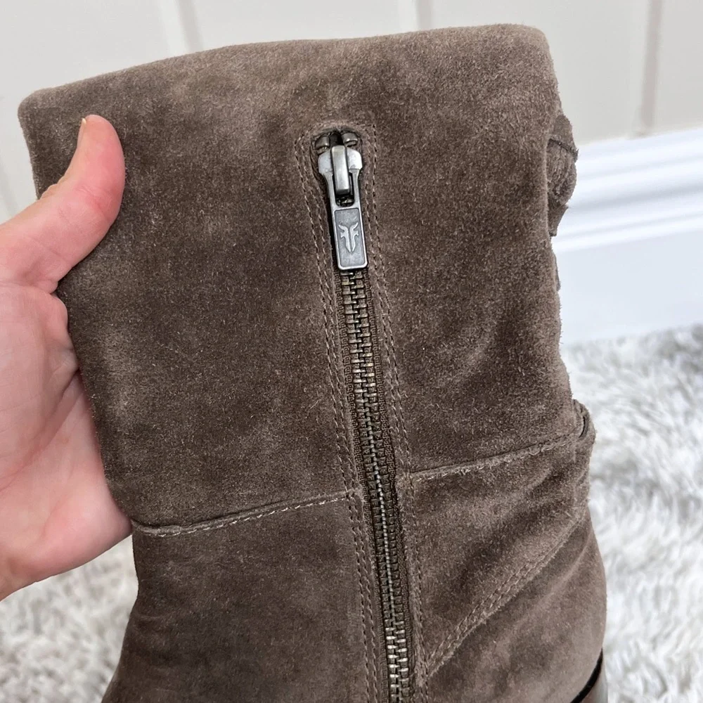 Frye Tina Tassel Lace Up Over the Knee Boots Size 6
